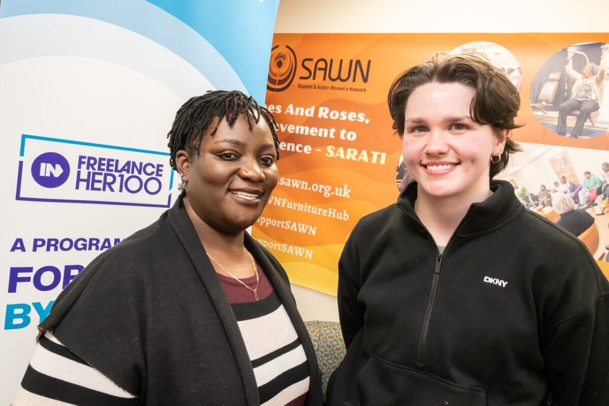 Rose Ssali CEO of SAWN and Alana Borkwood Director of Enterprise Programmes at IN4 Group