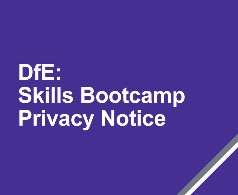 DfE Skills Bootcamp Privacy Notice for Individuals thumbnail
