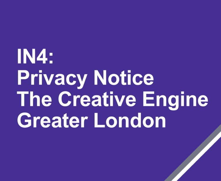 Skills Bootcamp Privacy Notice - IN4 The Creative Engine - Greater London thumbnail