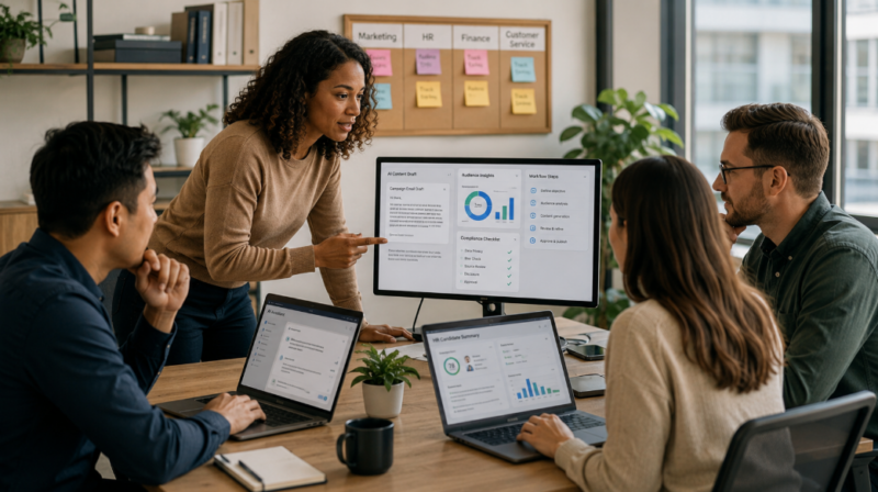 AI training session for employees and business teams
