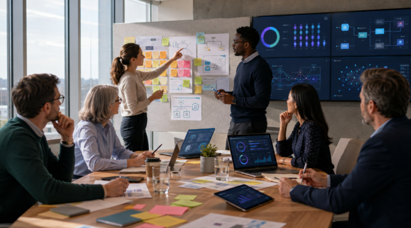 AI workforce training and upskilling session