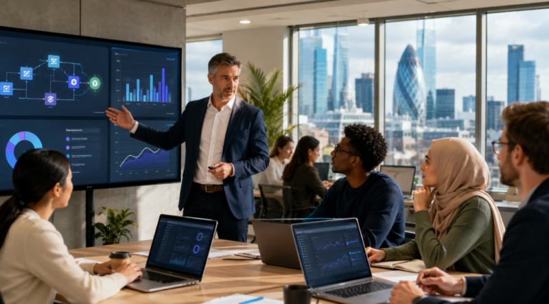 UK business leaders building an AI workforce training
