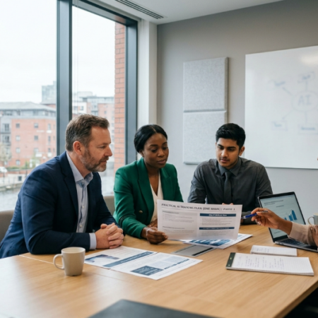 Workplace AI training session
